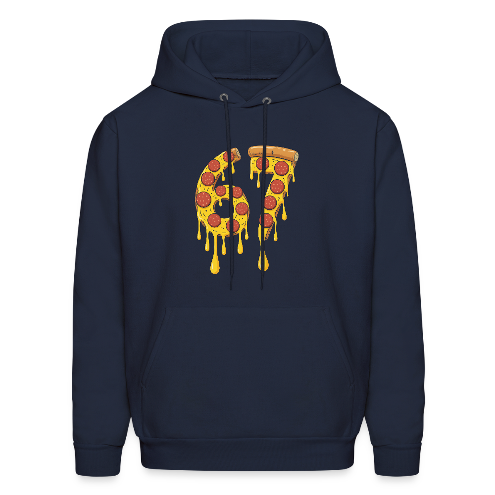 Six Seven 67 Pizza Hoodie - navy