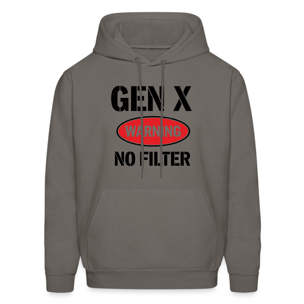 GEN-X Warning No Filter Hoodie - asphalt gray