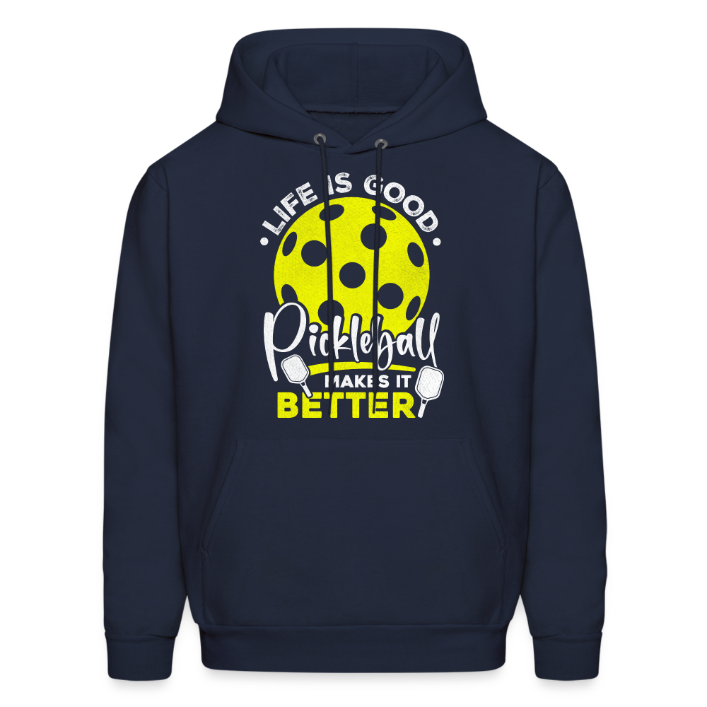 Life Is Good Pickleball Makes It Better Hoodie - navy