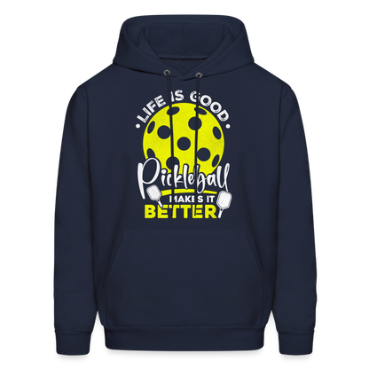 Life Is Good Pickleball Makes It Better Hoodie - navy