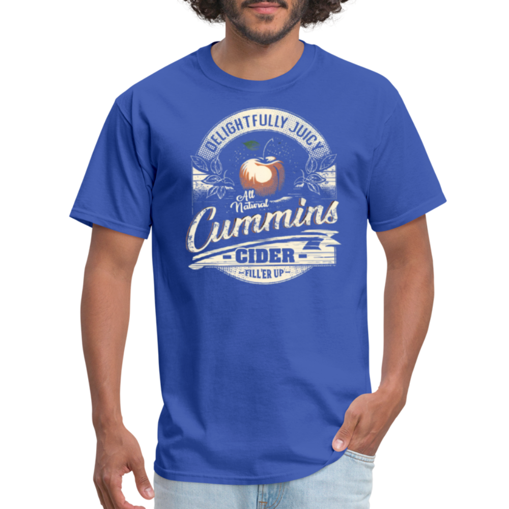 Vintage Cummins Cider (Funny Adult Humor) T-Shirt - royal blue