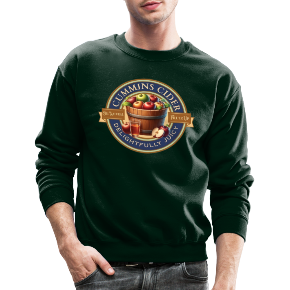 Cummins Cider (Funny Adult Humor) Sweatshirt - forest green