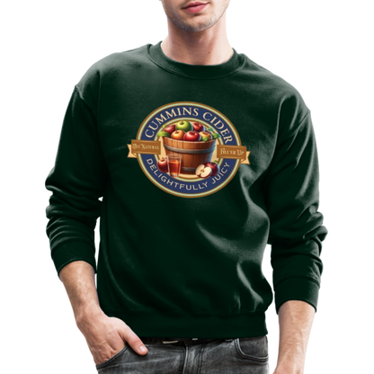 Cummins Cider (Funny Adult Humor) Sweatshirt - forest green