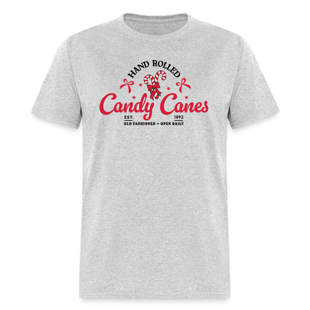 Hand Rolled Candy Canes T-Shirt - heather gray