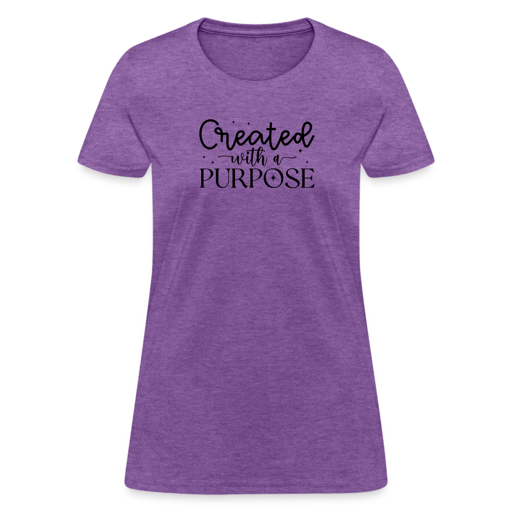 Created with a Purpose Women's T-Shirt - purple heather