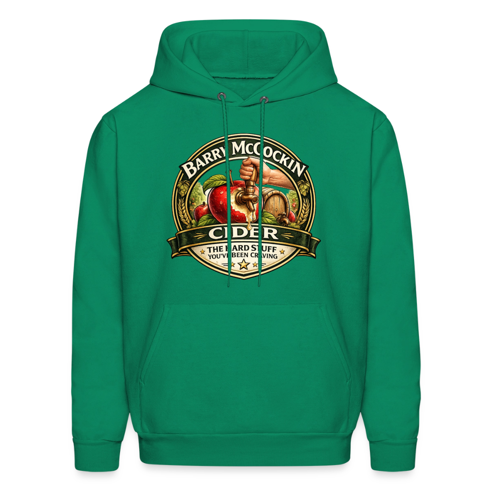 Barry McCockin Cider Funny Graphic Hoodie Color: Kelly Green