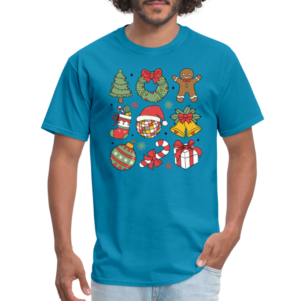 Christmas Holiday Season T-Shirt - turquoise