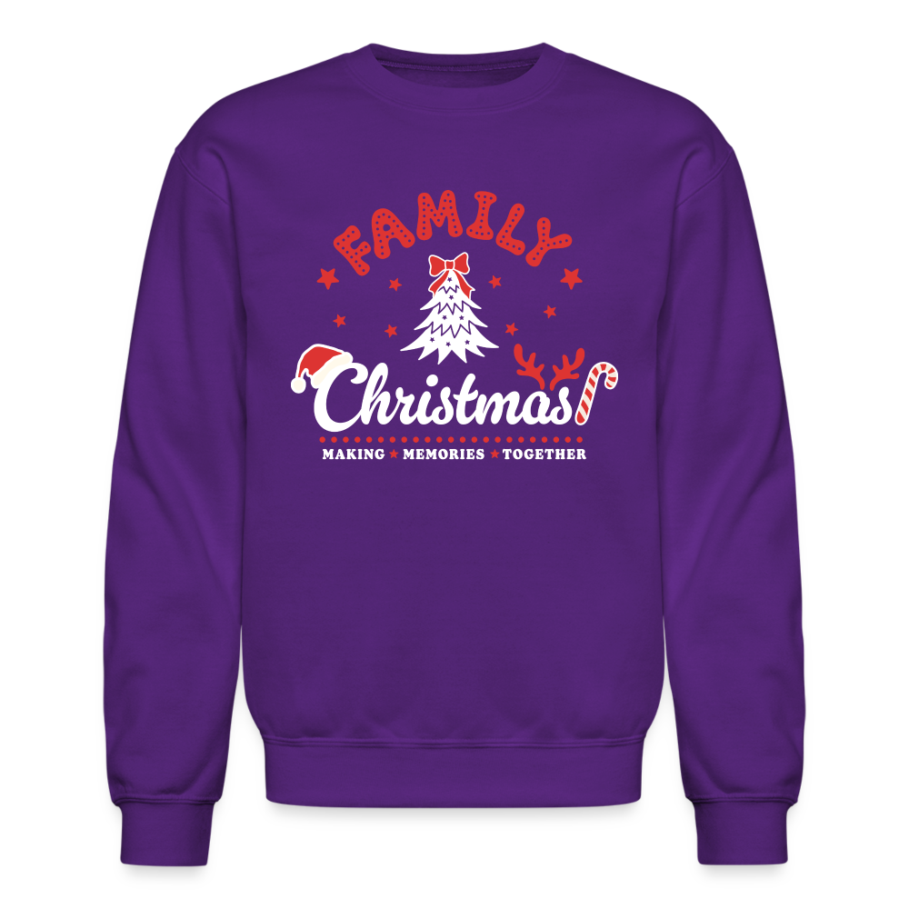 Family Christmas Making Memories Together Sweatshirt - purple