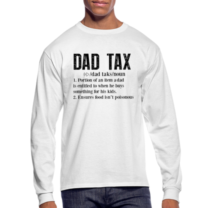 Definition of Dad Tax Long Sleeve T-Shirt - white