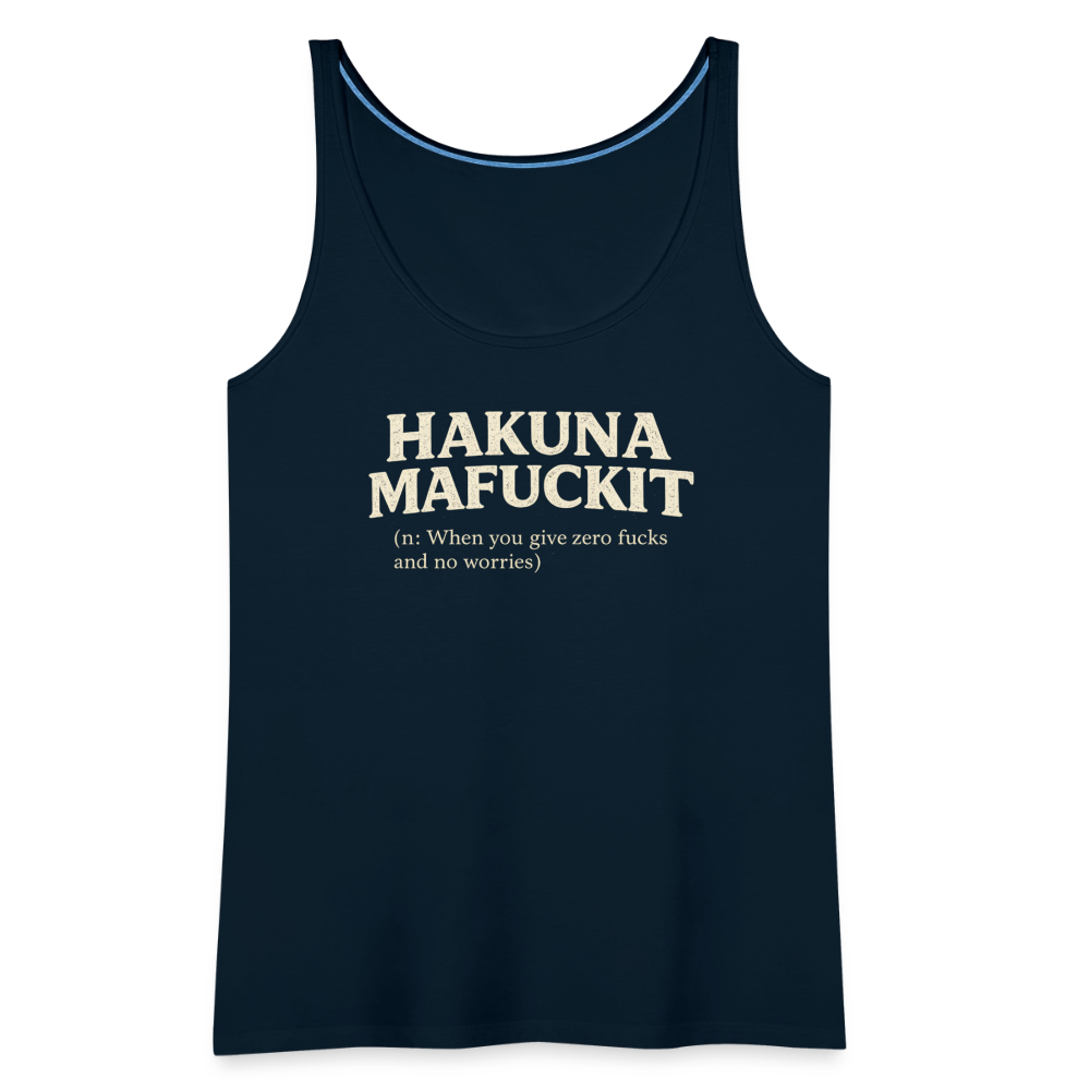 Hakuna Mafuckit Women’s Funny Graphic Tank Color: Black