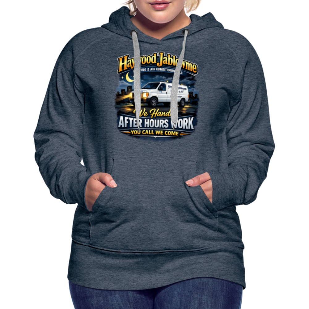 Haywood Jablowme Funny Women’s HVAC Hoodie Color: White