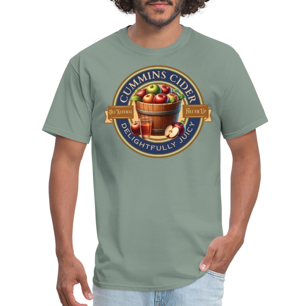 Cummins Cider (Funny Adult Humor) T-Shirt - sage