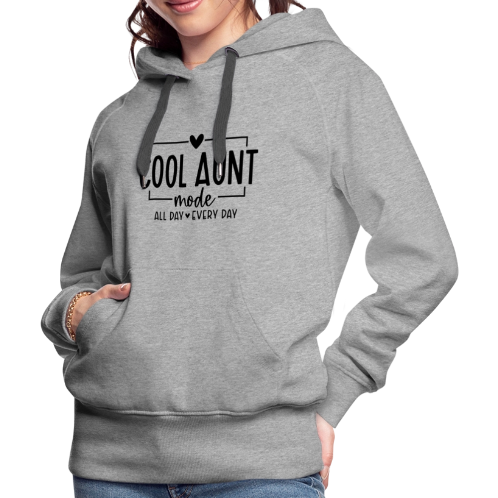 Cool Aunt Mode Women’s Premium Hoodie - heather grey