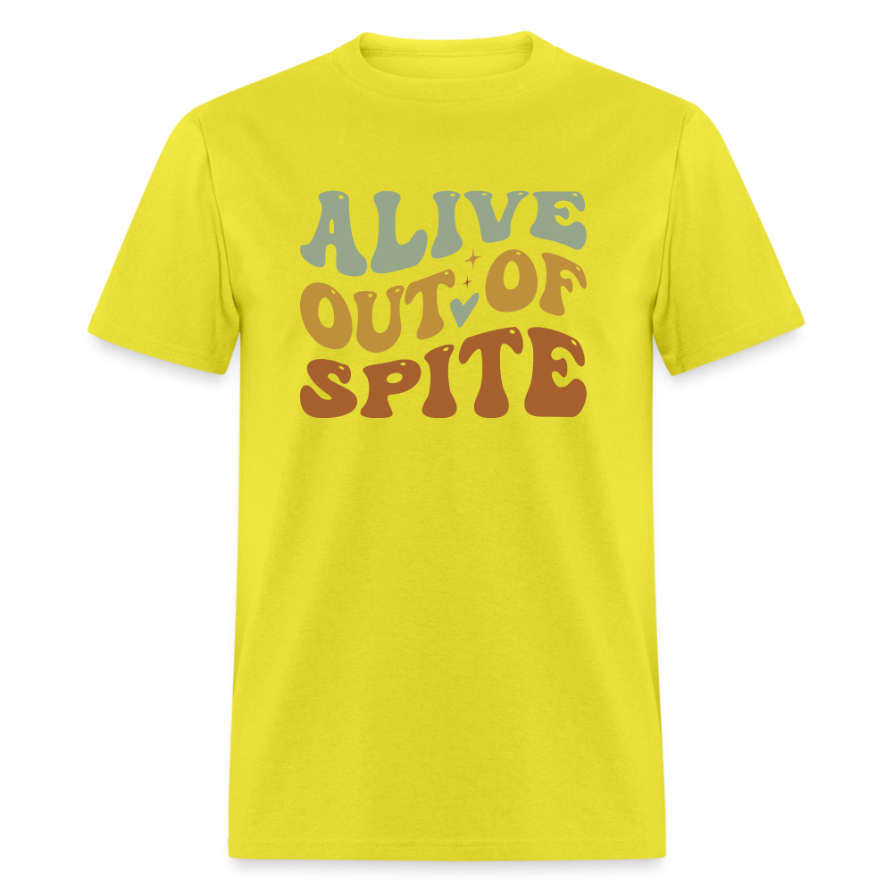 Alive Out Of Spite T-Shirt - yellow
