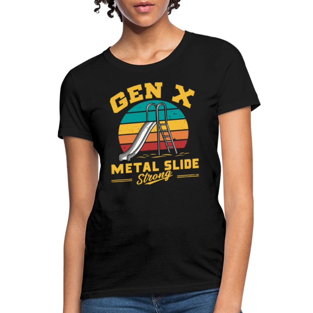 Gen-X Metal Slide Strong Women’s Tee - black