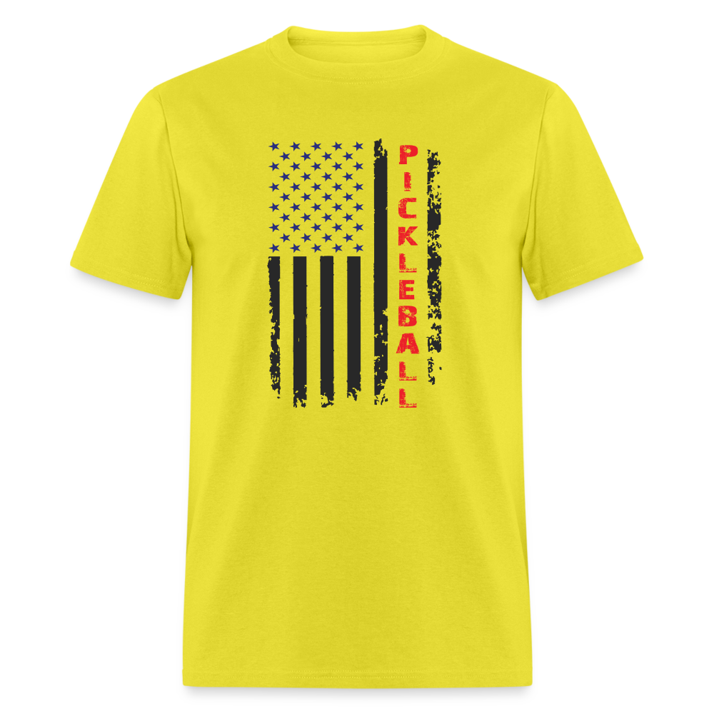 Pickleball Flag T-Shirt - yellow