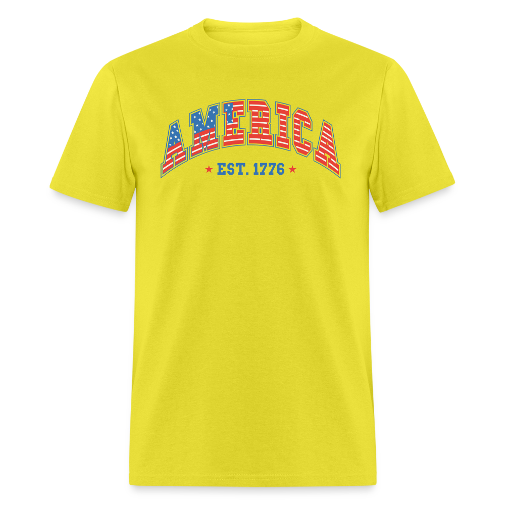 American 1776 T-Shirt - yellow