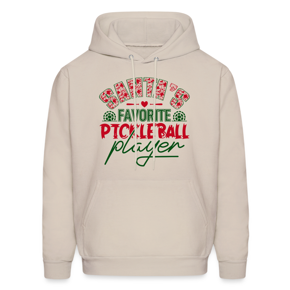 Santa's Favorite Pickleball Player Hoodie - Sand