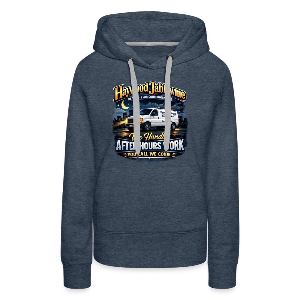 Haywood Jablowme Funny Women’s HVAC Hoodie Color: White