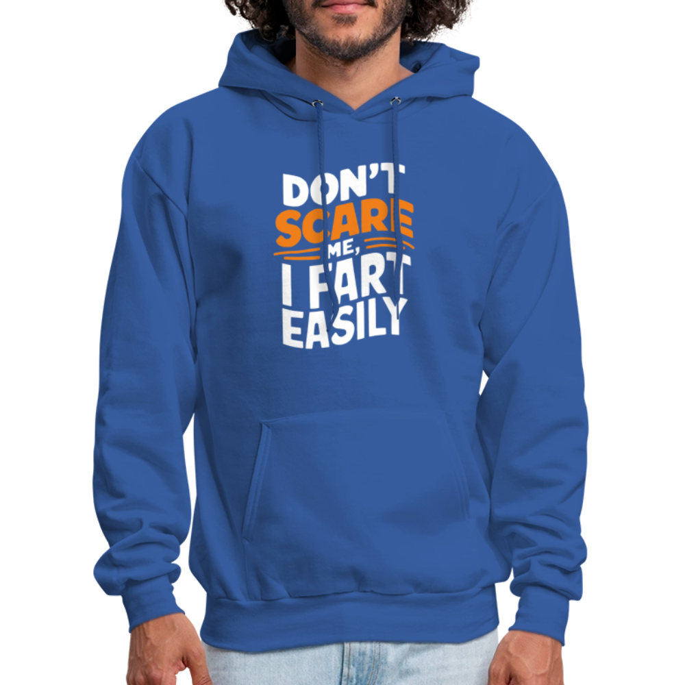 Don't Scare Me I Fart Easily Hoodie - royal blue