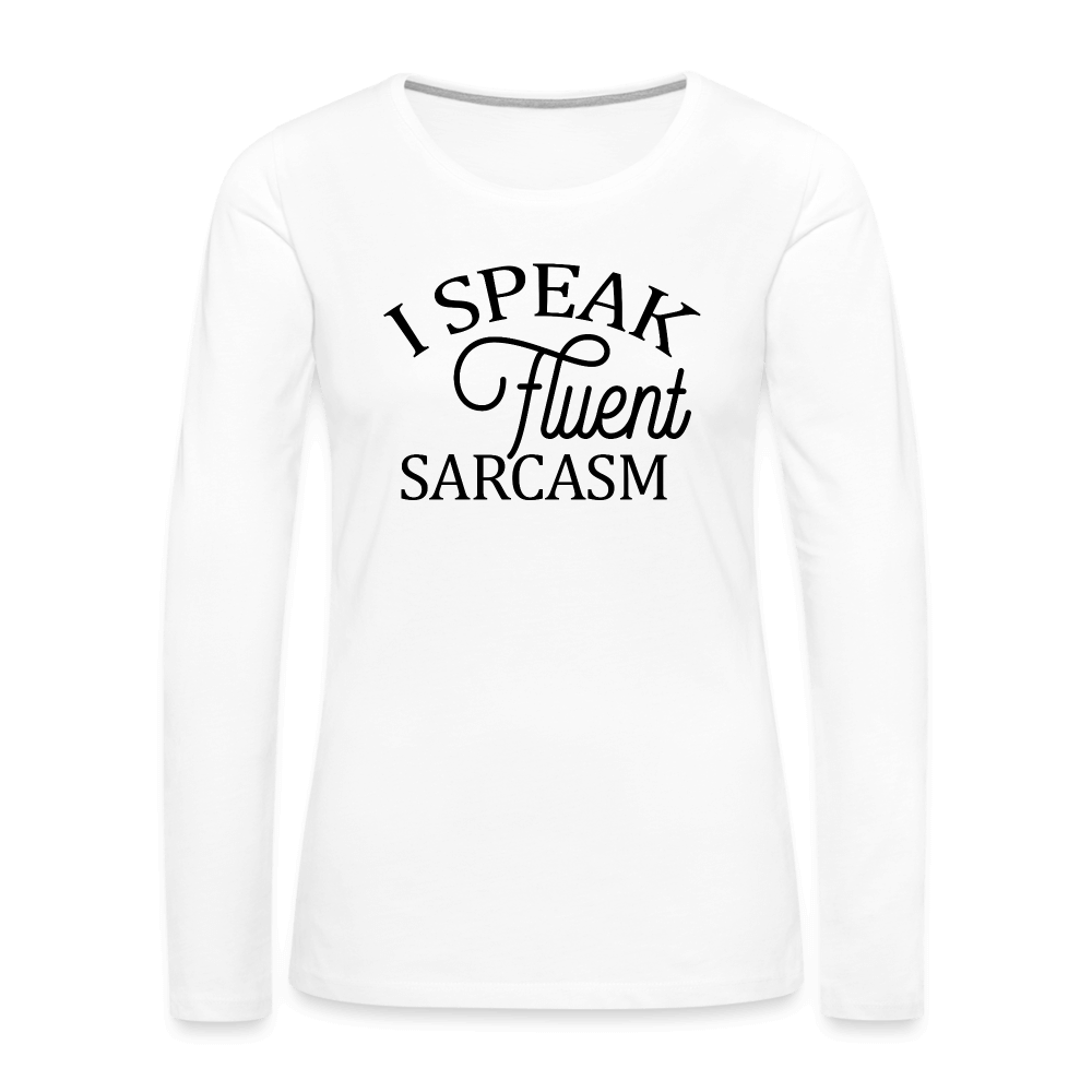 Women's Premium Long Sleeve T-Shirt - white