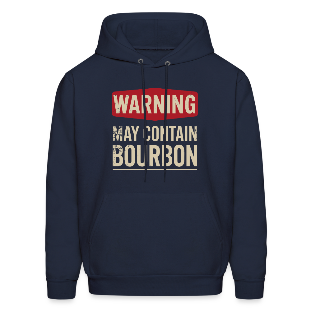 Warning May Contain Bourbon Hoodie - navy