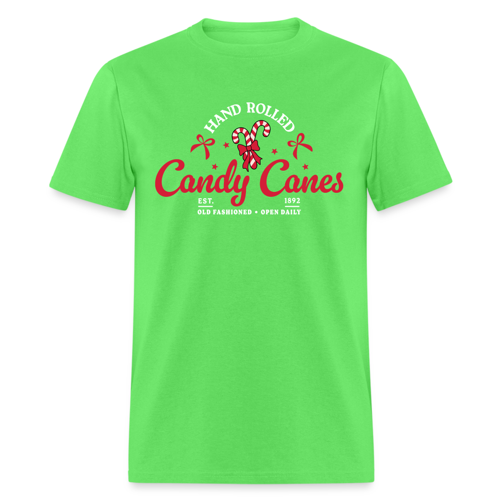 Hand Rolled Candy Canes T-Shirt - kiwi