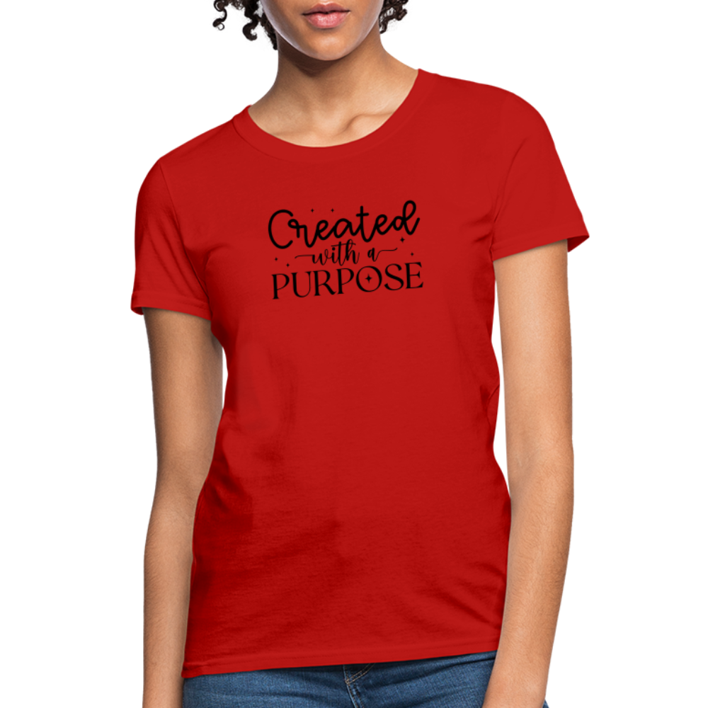 Created with a Purpose Women's T-Shirt - red