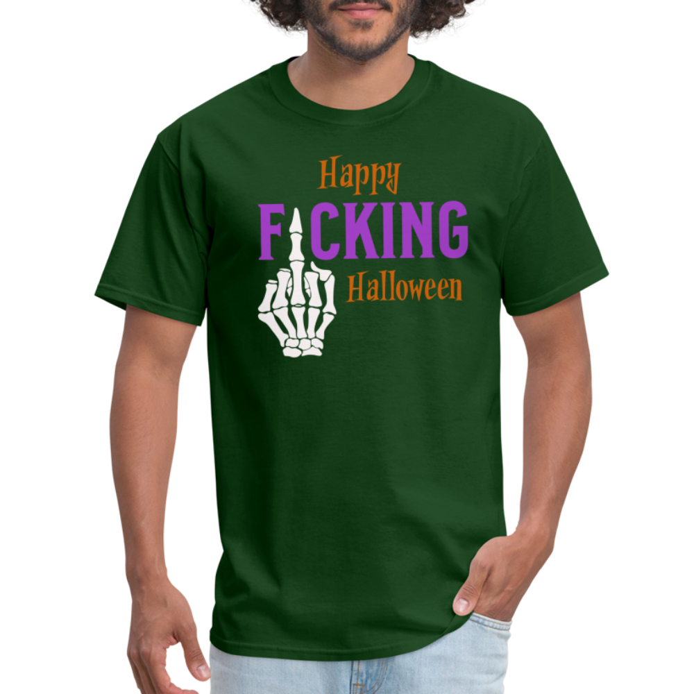 Happy Fcking Halloween T-Shirt - forest green