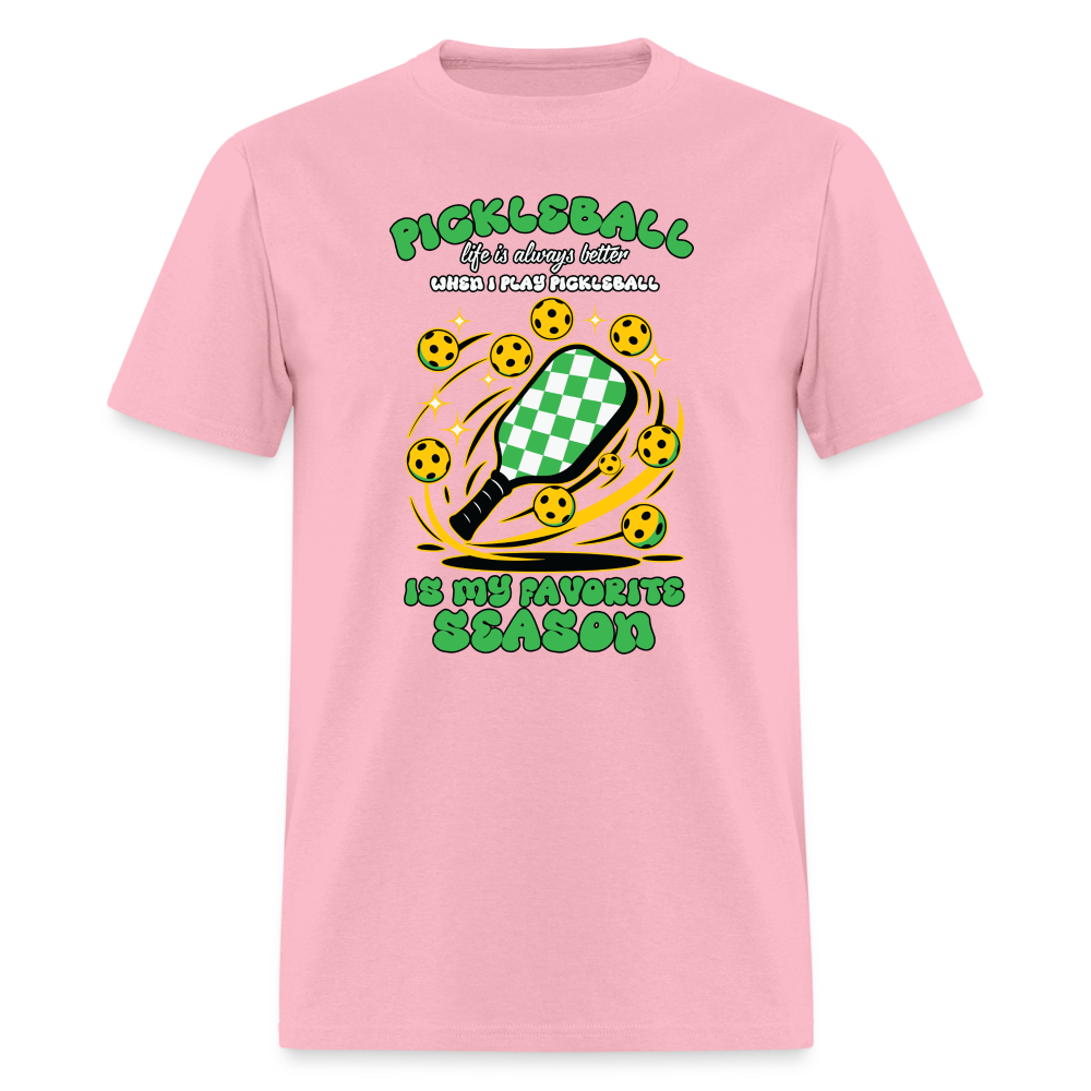 Pickleball Is My Favorite Season T-Shirt - pink