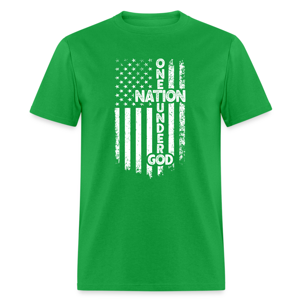 One Nation Under God T-Shirt - bright green