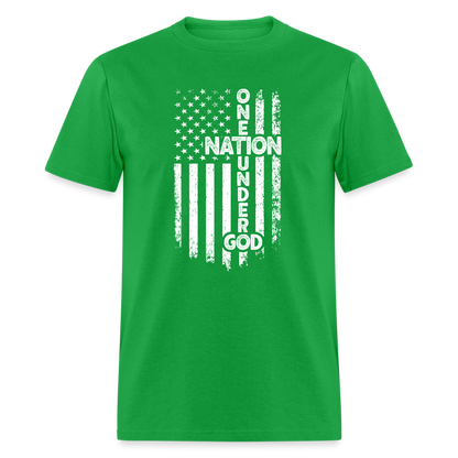 One Nation Under God T-Shirt - bright green