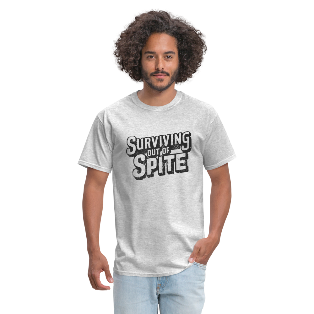 Surviving Out Of Spite T-Shirt - heather gray