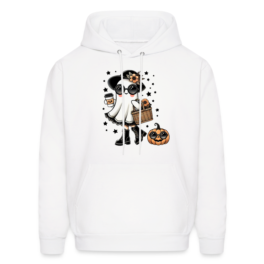 Cute Halloween Mom Ghost Hoodie - white