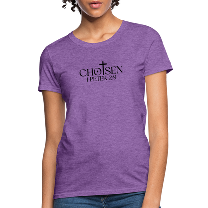 Chosen 1 Peter 2:9 Women's T-Shirt - purple heather