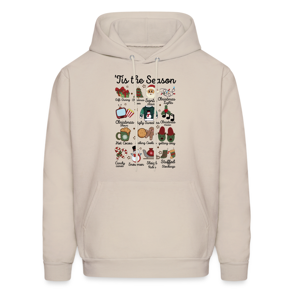 Tis The Season (Christmas) Hoodie - Sand