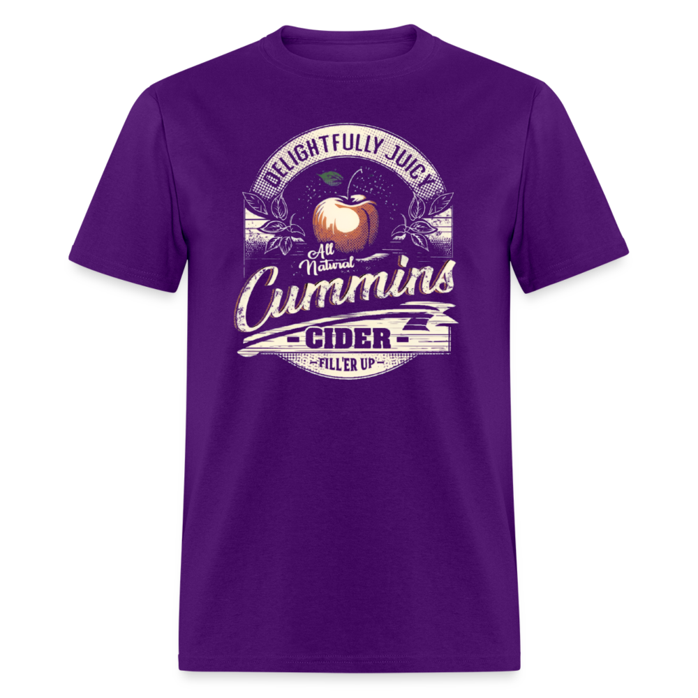 Vintage Cummins Cider (Funny Adult Humor) T-Shirt - purple