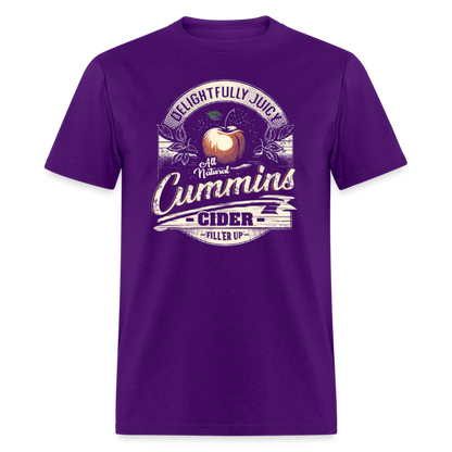 Vintage Cummins Cider (Funny Adult Humor) T-Shirt - purple