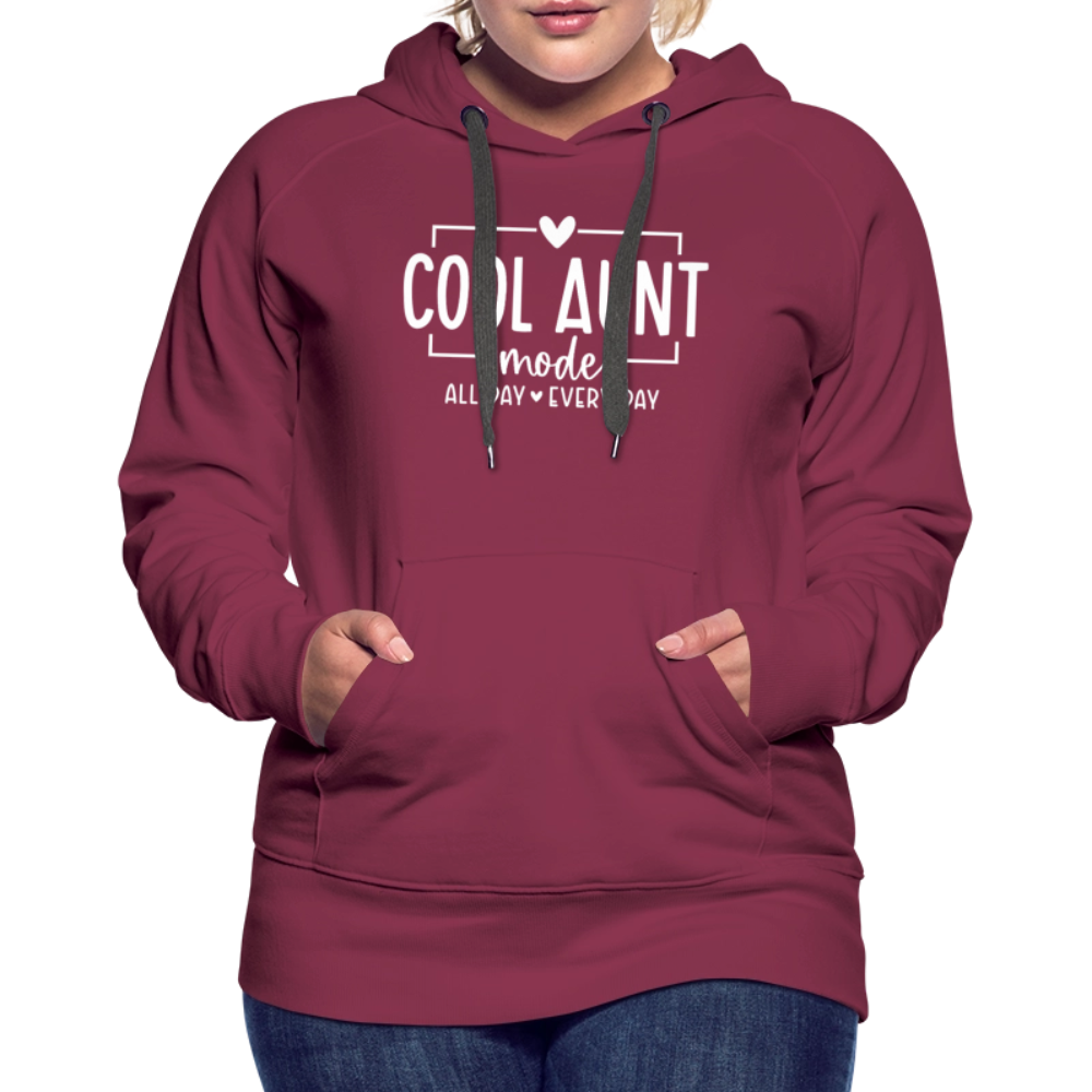 Cool Aunt Mode Women’s Premium Hoodie - burgundy