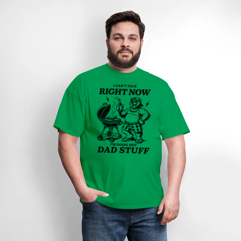Doing Hot Dad Stuff (BBQ) T-Shirt - bright green