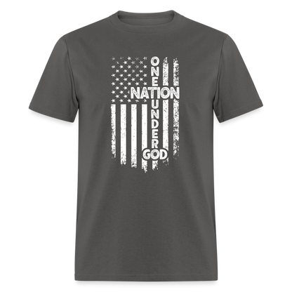 One Nation Under God T-Shirt - charcoal