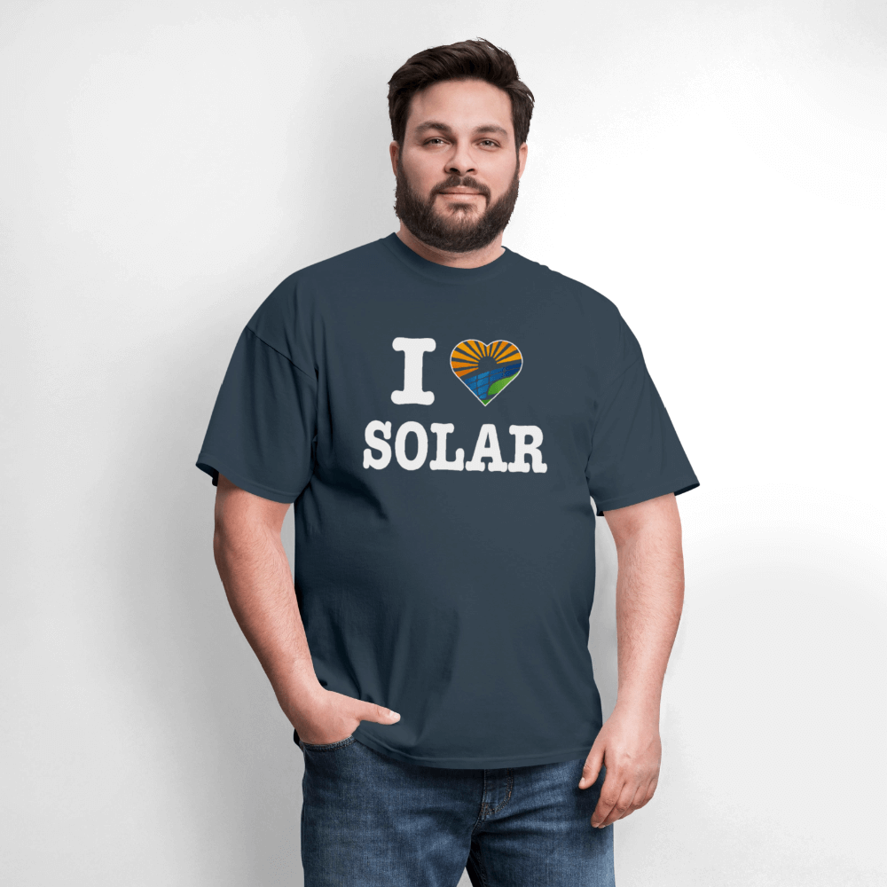 I Love Solar T-Shirt Color: forest green