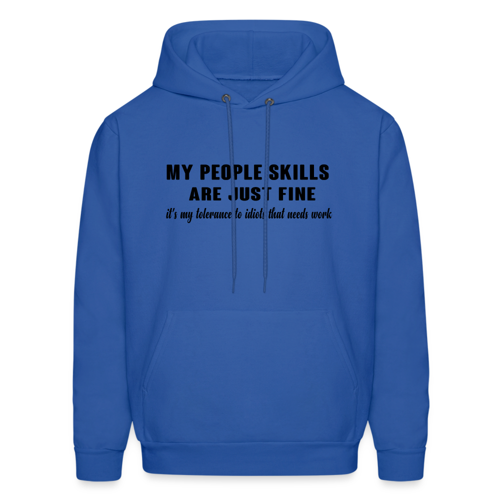 It's My Tolerance To Idiots That Needs Work Hoodie - royal blue