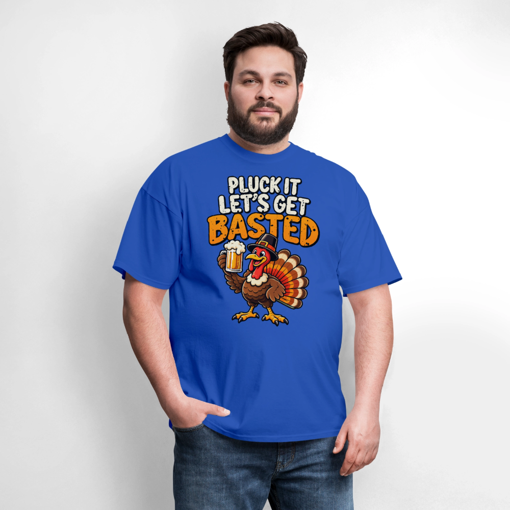 Pluck It Let’s Get Basted T-Shirt - royal blue