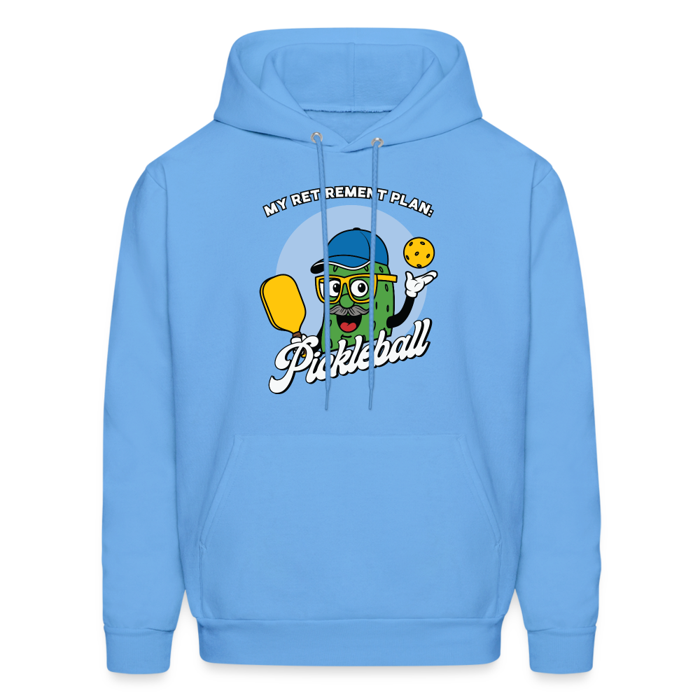 My Retirement Plan: Pickleball Hoodie - carolina blue