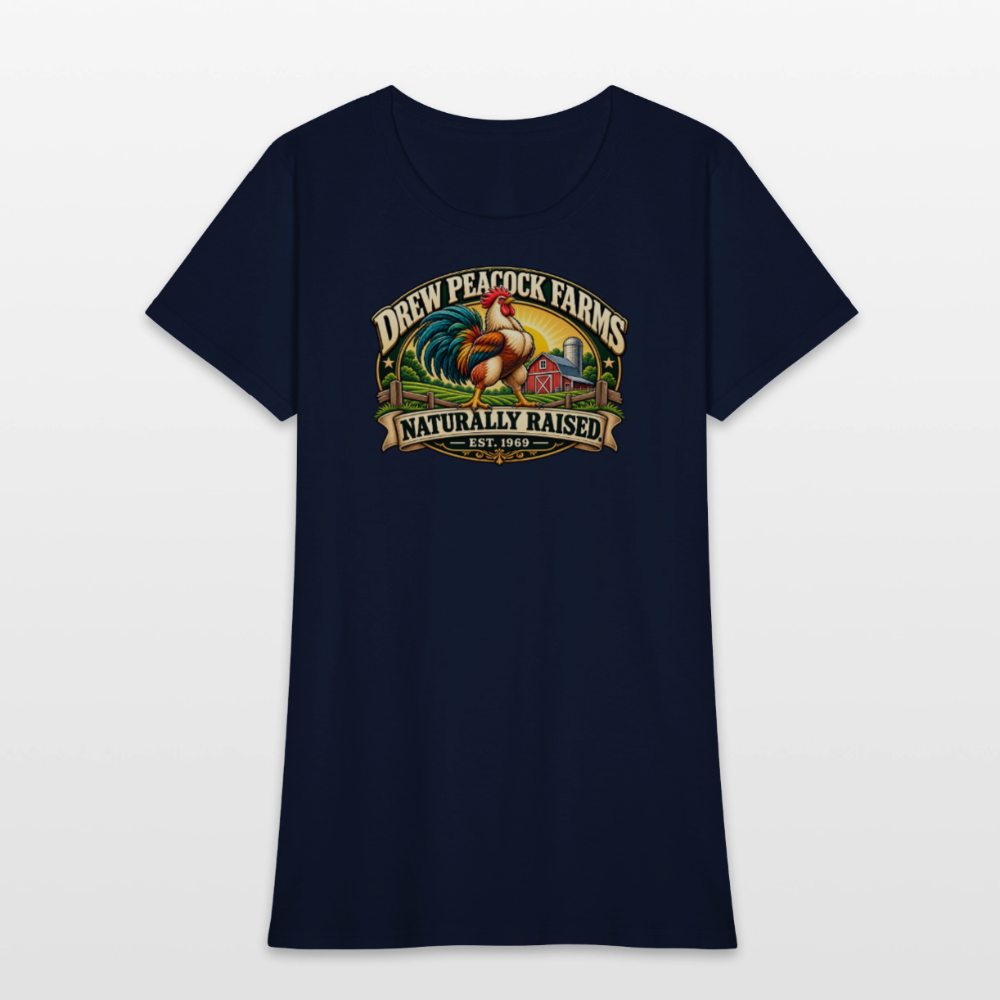 Drew Peacock Farms Women's T-Shirt - navy