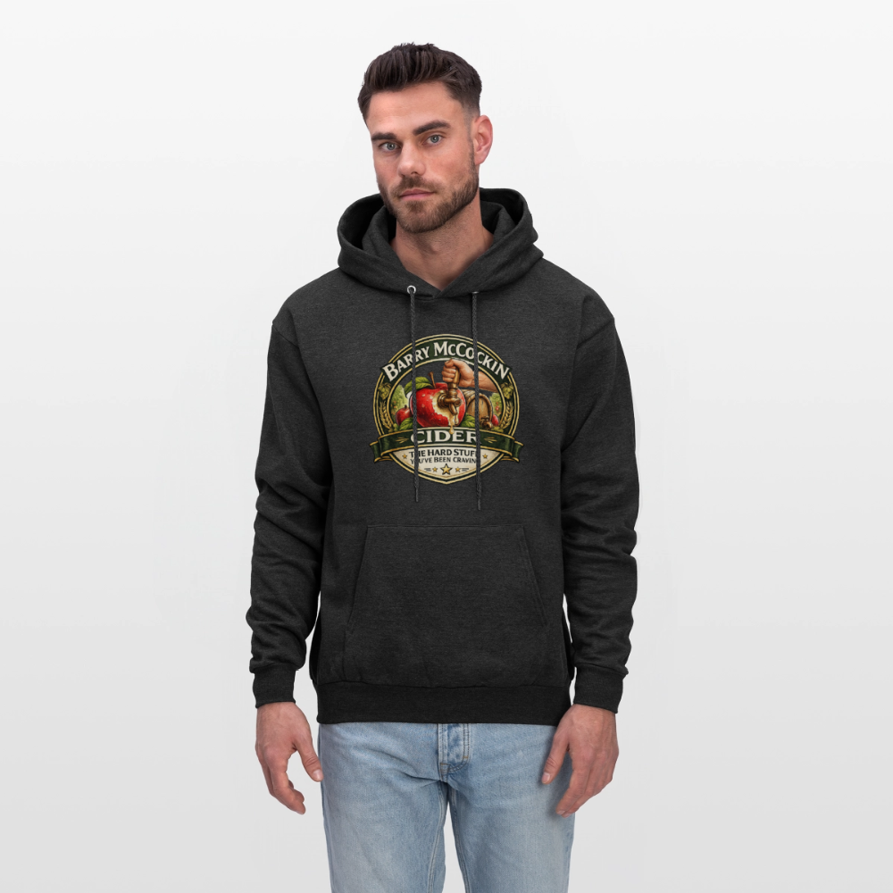 Barry McCockin Cider Funny Graphic Hoodie Color: Forest Green
