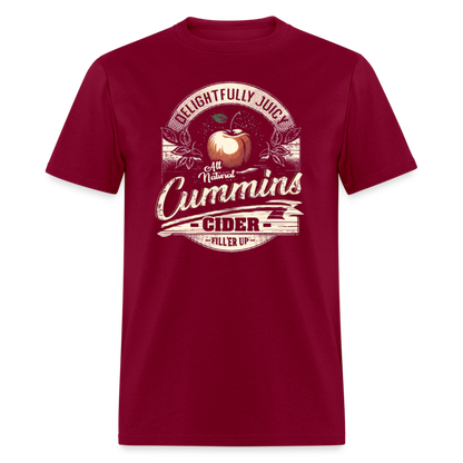 Vintage Cummins Cider (Funny Adult Humor) T-Shirt - burgundy