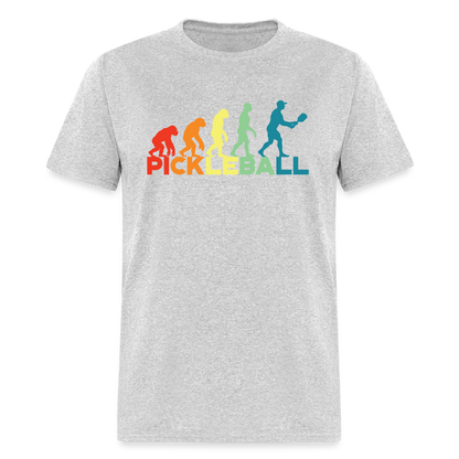 Pickleball Evolution T-Shirt - heather gray