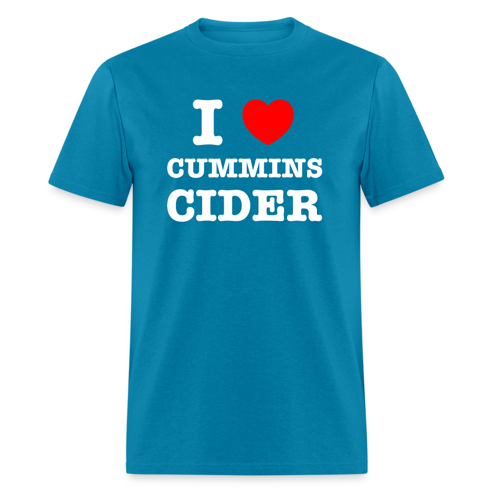 I Heart Cummins Cider T-Shirt - turquoise